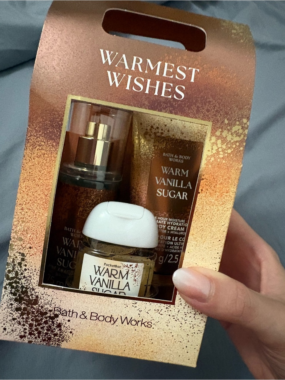 Warm Vanilla Sugar bath and body works Gift Set NEW